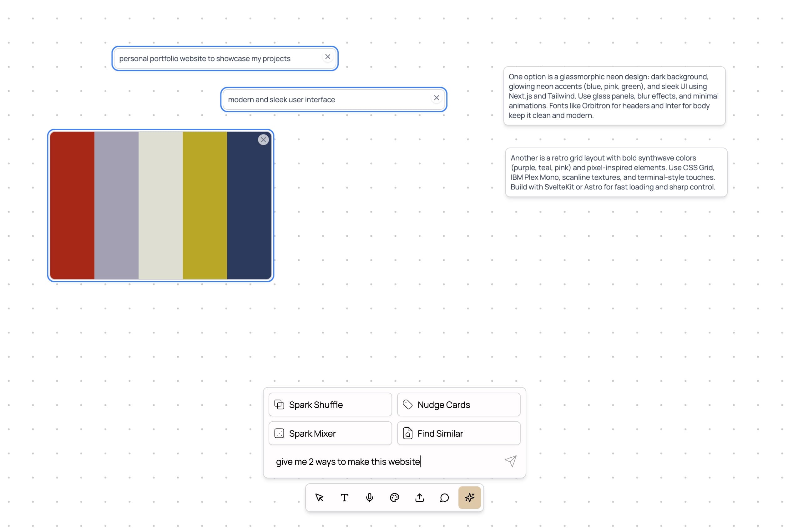 Chat with AI to develop ideas